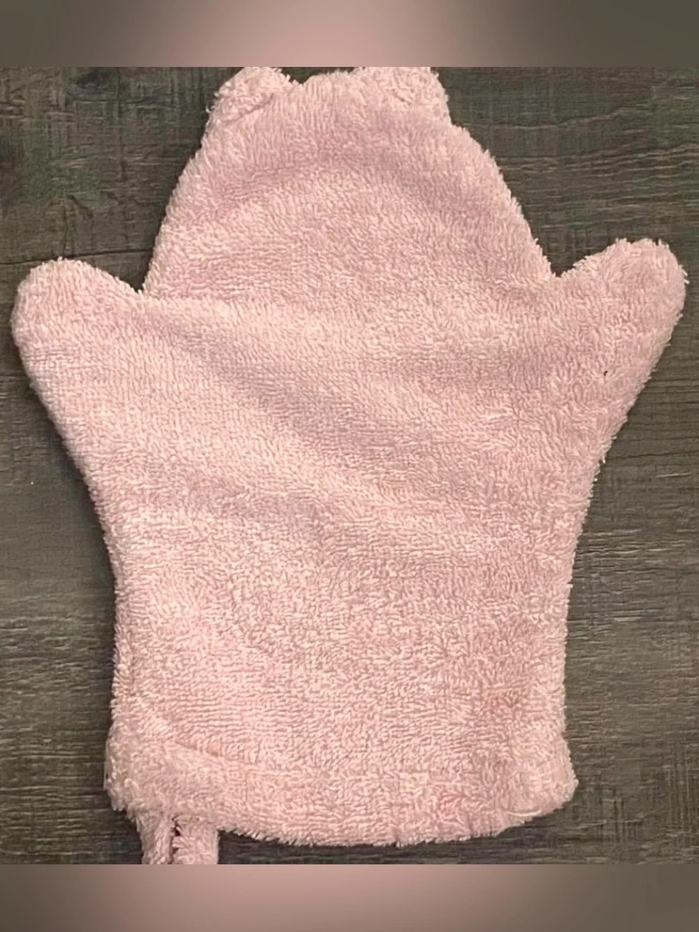 💞 Kids Pink Kitty Cat Terry Bath Mitt